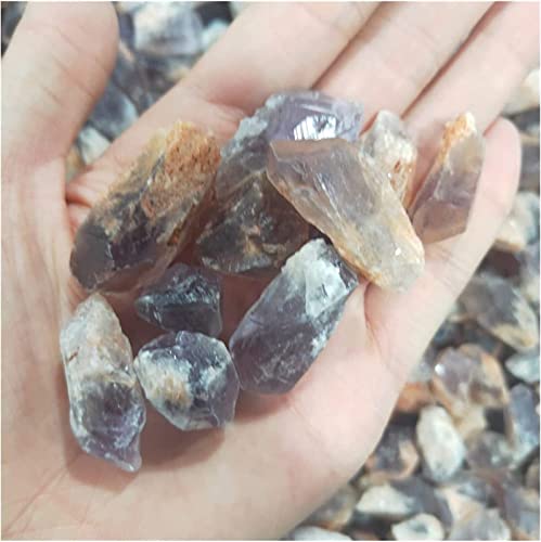 Amatista y turquesa cristal de roca irregular 200g piedra decorativa 6