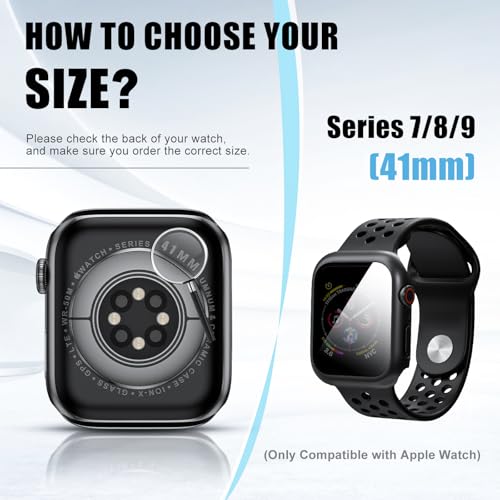 Image of Privacy Case for Apple Watch Screen Protector Series 7-9 41mm