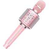 Karaoke Microphone, GOODaaa Wireless Bluetooth Karaoke Microphone, 4-in-1 Portable Handheld Karaoke...