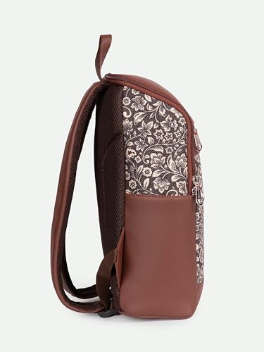 Image of ZOUK Amalia Unisex Vegan Leather Laptop Backpack (Large) | Stylish Office & Travel Backpack for Men & Women | Fits 15-inch Laptop |