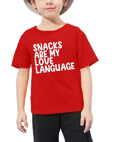 Image of VVNTY Valentines Shirts Toddler Boys Love Heart Graphic Tee Funny Letter Print Tops