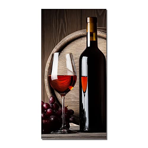 Tableau Verre à Vin Vintage pour une Ambiance Bistrot - 2