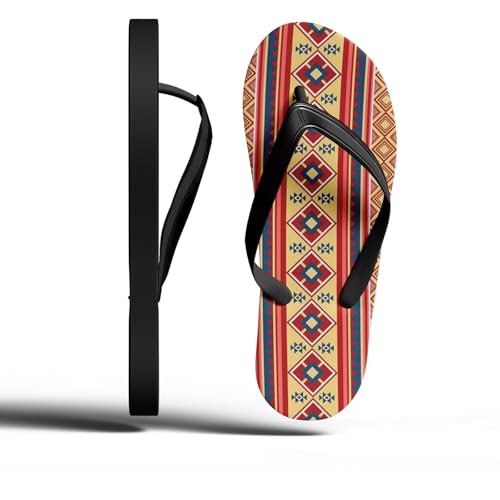 Ethnic Flip Flops for Men Women Vibrant Summer Beach Pool Party Comfortable Lightweight Couple Slippers Sandals3