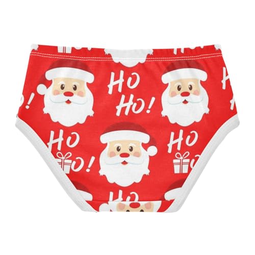 Christmas Jolly Santa Claus Red Girls Underwear Toddler 2t Cotton Cute Panties Girl Print Kids Briefs Undies2