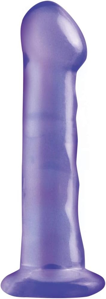 Basix Rubber Works 6.5-Inch Suction Cup Dong, Purple