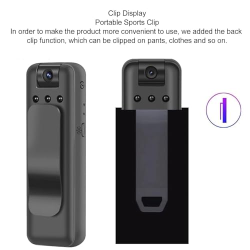 Image of Drumstone 10 𝒀𝒆𝒂𝒓𝒔 𝑾𝒂𝒓𝒓𝒂𝒏𝒕𝒚 1080P Mini Body Camera with Magnetic Mount, WiFi Video Recorder, Night Vision, Loop Recording, Built-in 32GB Memory, Wearable Security Camera for Home