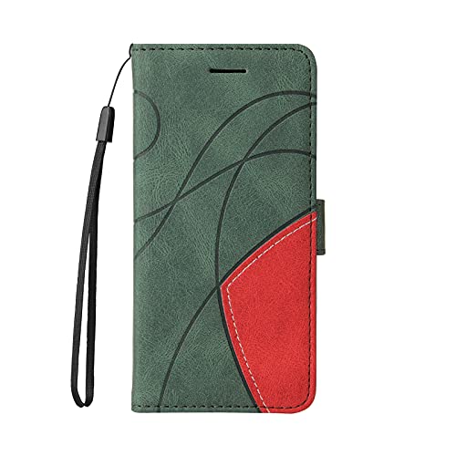 CXTcase Funda para teléfono móvil compatible con Samsung Galaxy S7 Edge, con tapa de poliuretano para Samsung Galaxy S7 Edge, diseño moderno, color verde
