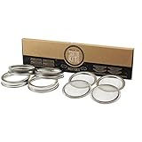 T&Co. Premium 316 Stainless Sprouting Jar Lid Kit – STAMPED Lid & CURVED Mesh for Superb Ventilation! – Use Wide Mouth Mason Jars for making organic sprout seeds in your kitchen (4)
