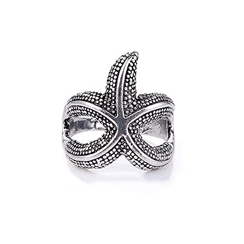 Image of GANGYUN 4 Pcs /Set Adjustable Cobra Snake Starfish Lotus Flower Yoga Finger Ring Open Wolf Eagle Dragon Claw Rings Sets Jewelry