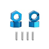 DiDi/iRC Blue 7mm Aluminum Wheel Hex Mount Hubs Adapter Stub Axle Pins Upgrade Parts for WLtoys 1/18...