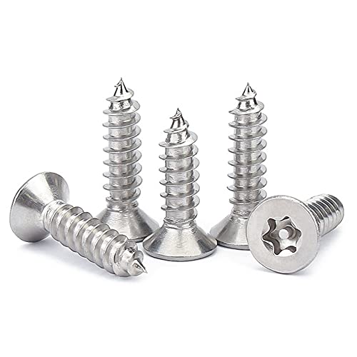 ANSIEDIO Self Tapping Screws Torx Flat Head Wood Screws Stainless Steel Screws, M2.9×9.5mm,100 pcs - Image 4