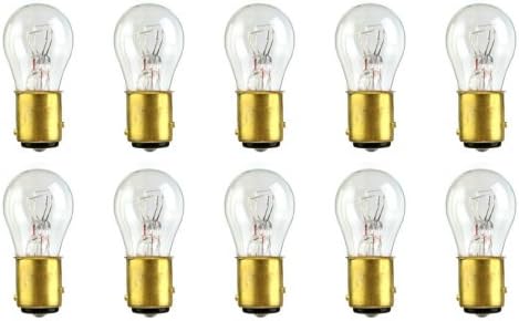 CEC Industries #1154 Bulbs, 6.3/7 V, 16.57/5.25 W, BAY15d Base, S-8 shape (Box of 10)