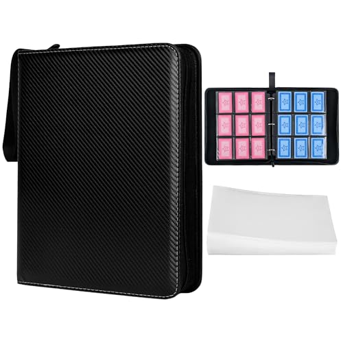 9 pocket cards binder，Durable trading card binder,40 page detachable upgrade