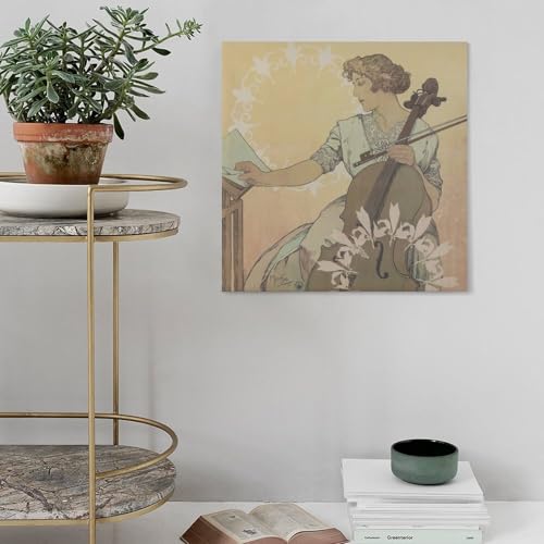 Alphonse Mucha Zdenka Cerny impression sur toile de qualité supérieure - 5