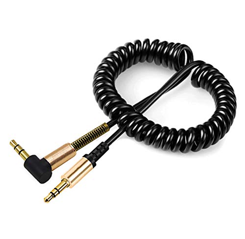 BKN® PVC 90° 3.5mm Male to Male Audio AUX Cable for Car, Laptop, Speaker, All Android Phones and iOS - 1.5 meter, Black (B07WQRJBPJ) Amazon Price History, Amazon Price Tracker