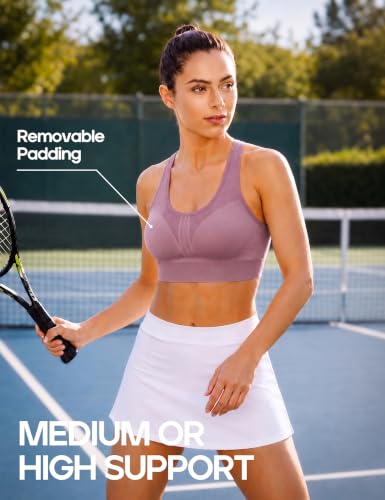 Image of Heathyoga High Impact Sports Bras for Women High Support Padded Sports Bra Pack Racerback Bras for Women Workout Bra Sets