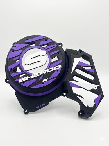 Cache allumage aéré AM6 noir et violet pour Sherco 50cc