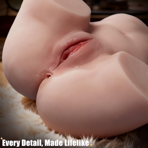 Image of Sex Doll Male Sex Toys for Men, 7.8LB Ultra-Realistic Male Masturbator Sex Toy Ergonomic Grip Waist & Stable Structure Sex Dolls Tight Vaginal & Anal Channel Adult Toys Flesh Stroker Light