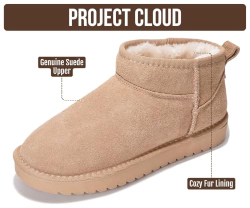 Image of Project Cloud Genuine Leather Ankle Boots for Women - Water Resistant with Memory Foam Insole Winter Boots - Trending Shoes & Comfortable Women's Ankle Boots (Hippy)