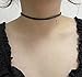 Txibikn Simple Black Punk Style PU Leather Choker Adjustable Length Necklace with Chain for Women Wedding Birthday Party Club Jewelry