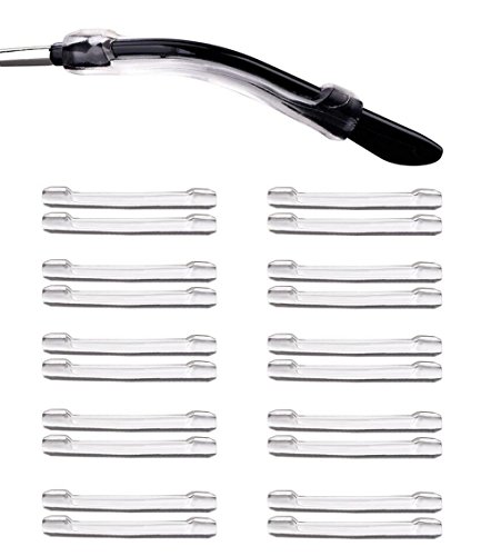 10 pares de gafas antideslizantes de sílice suave de 5,7 cm de largo, para evitar que se resbalen, almohadillas para los oídos, gafas de sol,...