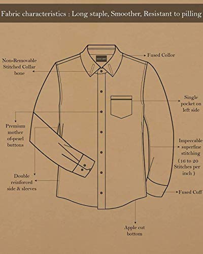 Image of PROLIFE Men's Regular Fit Formal Full Sleeves Shirt (RED-Grey Check)