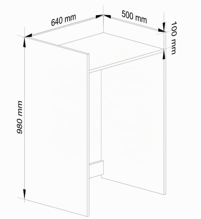 BDW - Armadietto per lavatrice e asciugatrice, 97,5 x 64 x 50 cm, mobile alto per bagno, mobile per bagno, colore bianco