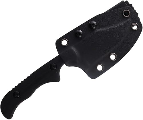 Miniatura 8 de MASALONG kni232 EDC 9Cr14MOV - Cuchillo de acero inoxidable duro para acampar (cuchillo de carnicero B)