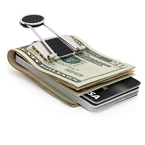 Image of Speidel Stainless Steel Ionic Plated Metal Money Clip for Men, Bill Binder Clip, Wallet, Credit Card Holder, Minimalist Slim Money Clip