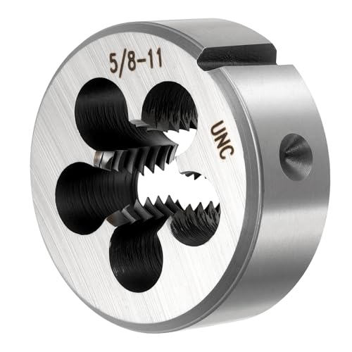 PATIKIL Round Threading Die 5/8"-11 UNC Alloy Steel Non-Adjustable