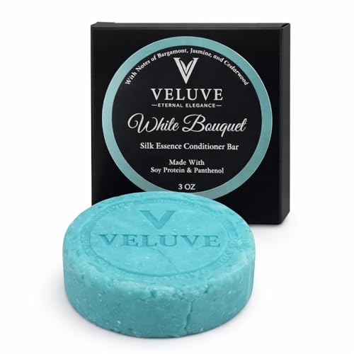Veluve Silicone Free Conditioner Bar White Bouquet – Solid Slip-Enhancing