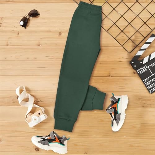 Unisex Fleece Jogging Bottoms PE School Jogger Classic Soft Trouser Pants Activewear Casual Sweatpant Sports 2-13Y4