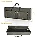 AKOZLIN 61-Key Full Padded Keyboard Gig Bag, 41.7”×17.3”×6.3”Portable Electric Piano Keyboard Case Foldable Bag