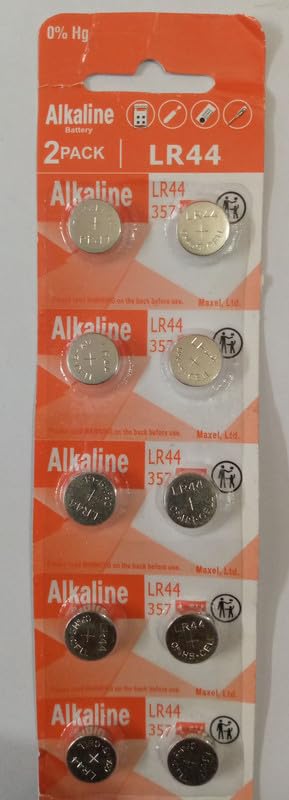 PPI (Pack of 10) Alkaline Button Cell LR44 357 1.5V for Watch Battery Replacement-image-41