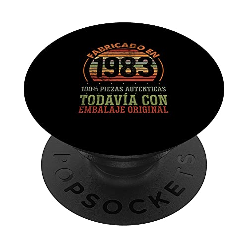 38 Años Cumpleaños Hombre Nacido En 1983 Regalo de 38 Años PopSockets PopGrip Intercambiable
