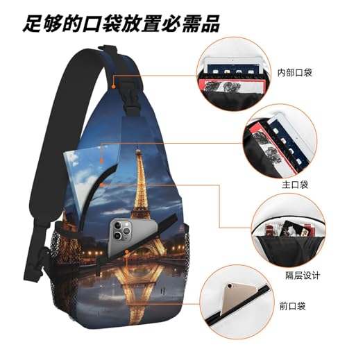 Bolso Sling para mujer y hombre para viaje y senderismo miniatura 6