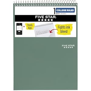 Five Star Top Spiral Notebook + Stu...