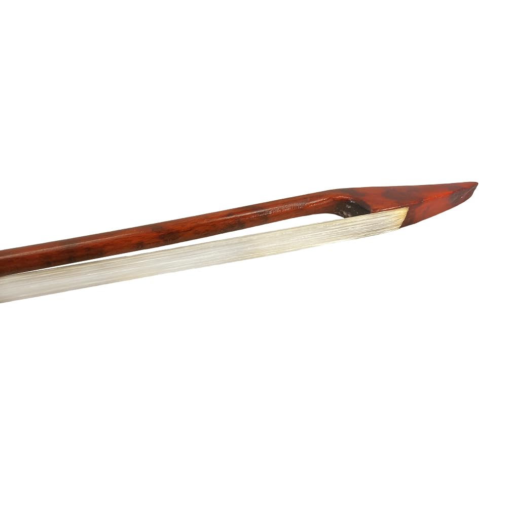 Yinfente 4/4 Snakewood Violín Arco Largo Tornillo Barroco Arcos Exterior Madera Natural Arco Pelo Recto Fuerte