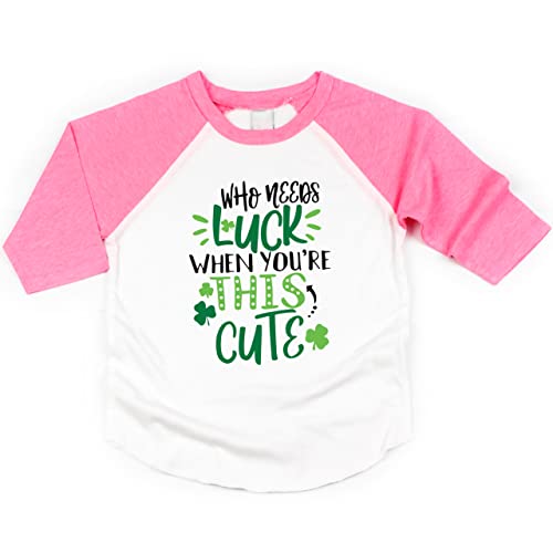 Image of Bump and Beyond Designs Who Needs Luck When You're This Cute Kids St. Patrick's Day Shirt