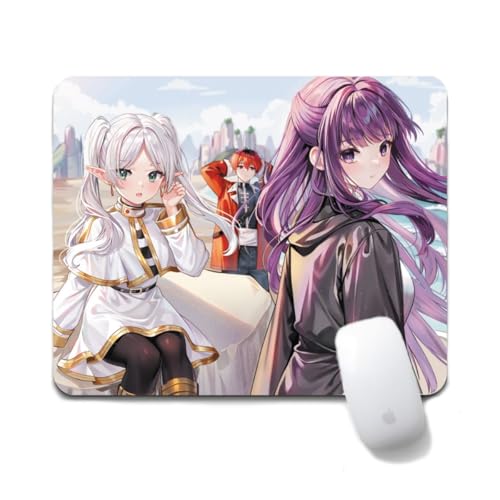 Dongsea Frieren Remote Anime Alfombrilla de ratón – 20 x 24 cm (7,8 x 9,4 pulgadas) – Superficie ultra lisa y goma antideslizante para PC, portátil y juegos (fuerte)