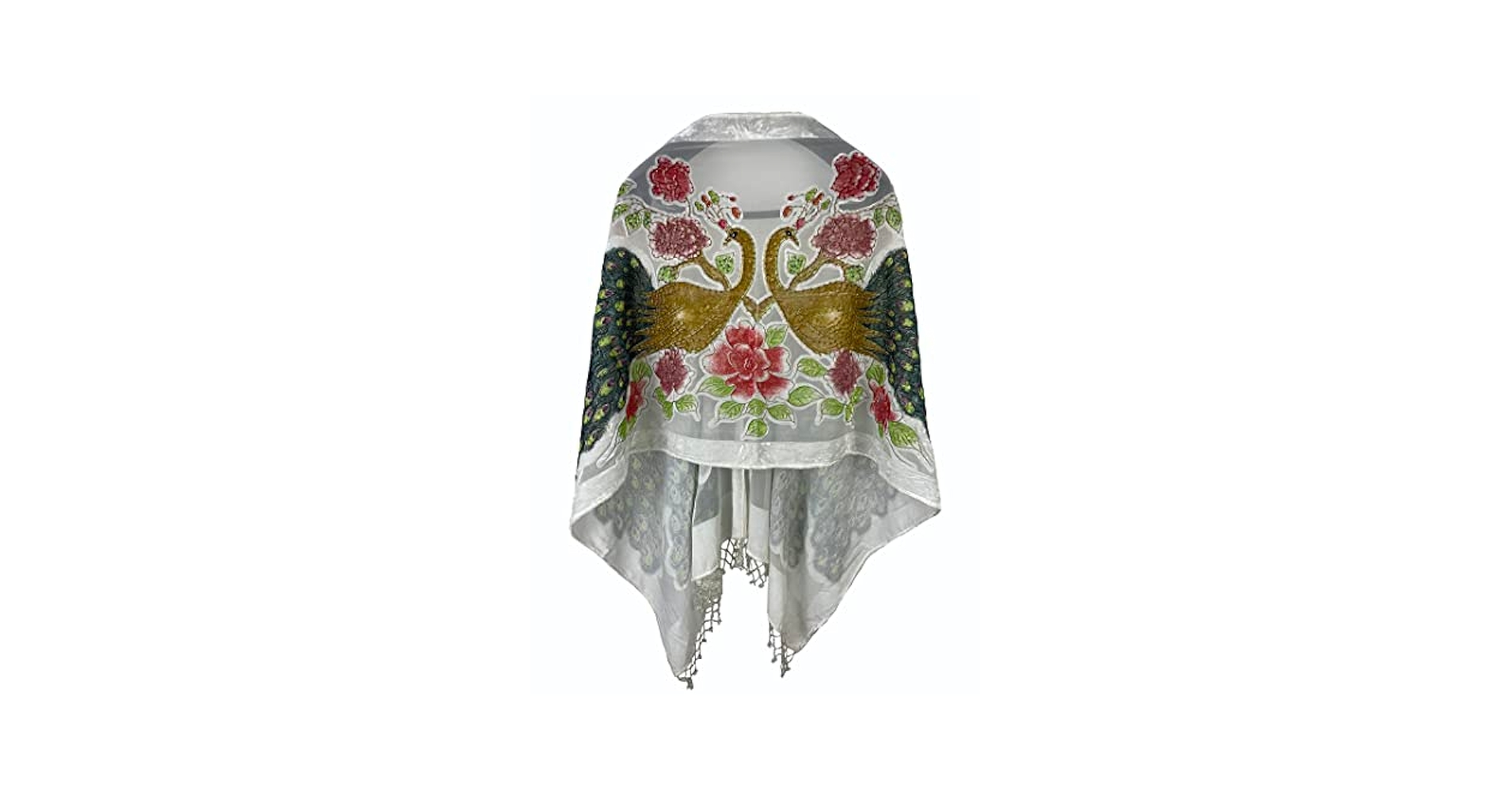 DQSSYTTX Women Velvet Shawl Long Tassel Scarf Warm Shawl