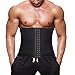 Yokald Faja Reductora Adelgazante Hombres Faja Reductora Cinturón Lumbar Abdomen Deportiva Faja Neopreno Ajustable para Deporte Fitness Efecto Sauna para la Quema de Grasa (Negro, 2XL)