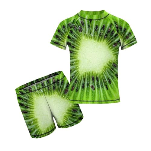 Kiwi Fruits SliceChildren's Swimsuits Boys Two Piece Suit10-12Y（150cm）