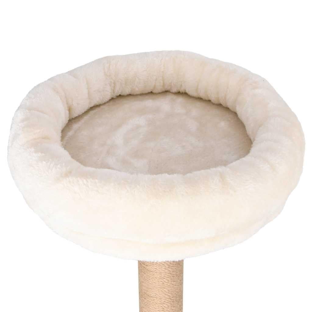 Mangloder - Rascador para gatos con cojín de lujo de 148 cm de algas marinas, árbol de escalada con casa para gatos, cueva de felpa, hamaca, plataforma para casa y balcón, para escalar, arañar, jugar