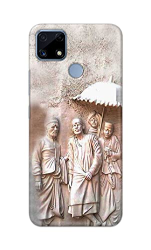 Image of Printed Hard Back Cover Case for Realme Narzo 30A Back Cover (Sai Baba) -1803