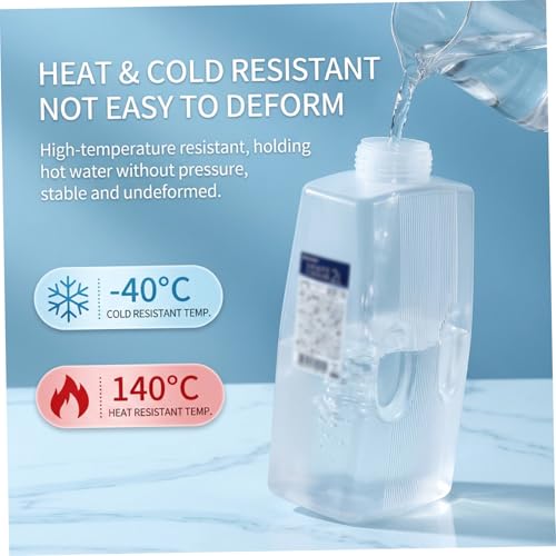 2L Clear Iced Tea Pitchers, Reusable Juice Bottles for Fridge, Leak-Proof Water Containers for Cold Brew & Family Beverages - Image 7