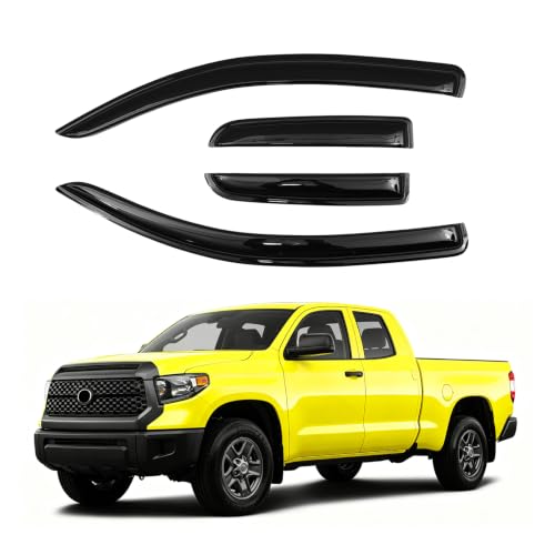 Image of FIILINES Rain Guards for Toyota Tundra Extended Cab 2017-2021
