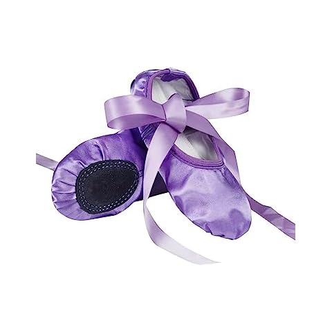 YILEEGOO Satin Split Sole Ballet Shoes Cover
