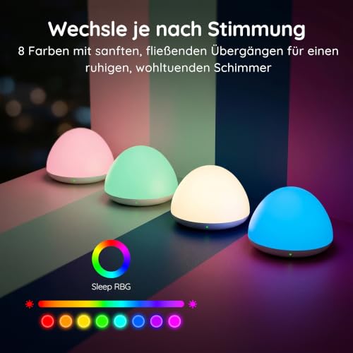 sympa Nachtlicht Baby mit 4 Helligkeitsstufen & Weichem Silikon – Ansicht 3