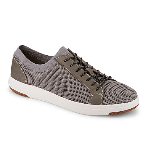 Dockers Mens Franklin Smart Series Knit Sneaker Shoe with NeverWet, Grey, 13 M